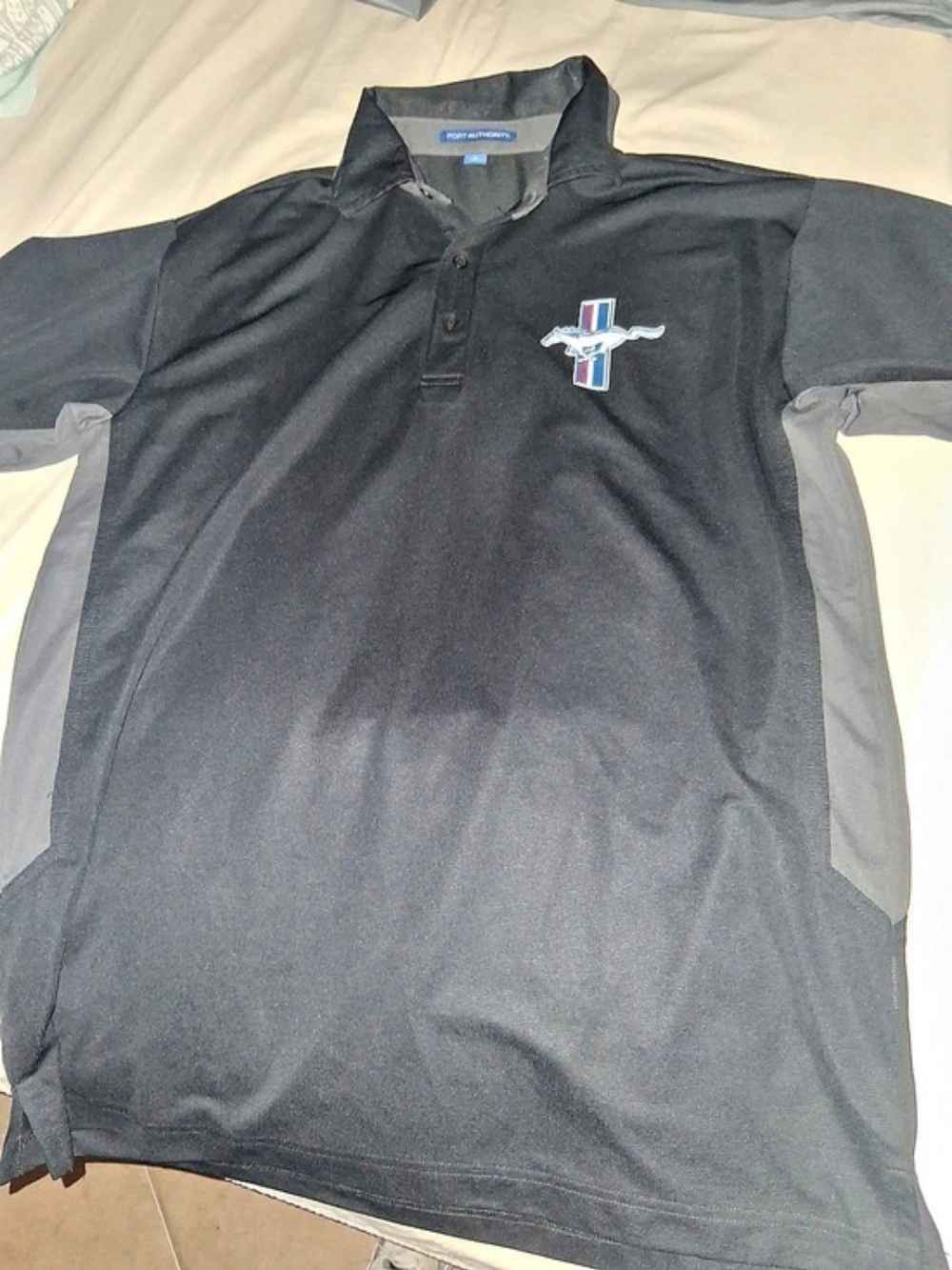 Port Authority Mustang Logo Black And Gray 25.00